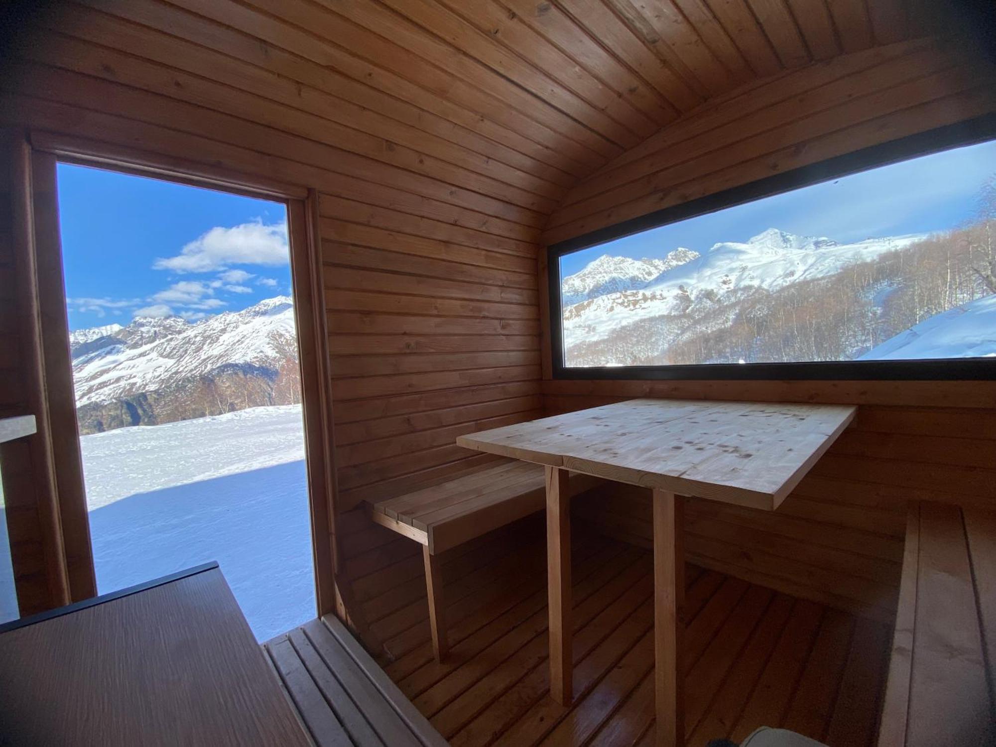 Sauna Tetnuldi Mestia Extérieur photo